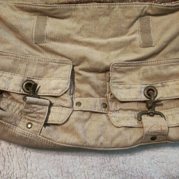 Old Navy Tan Messenger Bag Corduroy - Picture 4 of 8